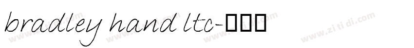 bradley hand ltc字体转换